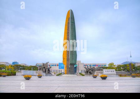 SEOUL, KOREA, 10. NOVEMBER 2019: Kriegsdenkmal für Korea in Seoul, Republik Korea Stockfoto