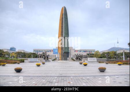 SEOUL, KOREA, 10. NOVEMBER 2019: Kriegsdenkmal für Korea in Seoul, Republik Korea Stockfoto