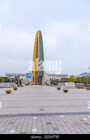 SEOUL, KOREA, 10. NOVEMBER 2019: Kriegsdenkmal für Korea in Seoul, Republik Korea Stockfoto