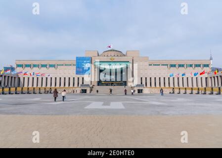 SEOUL, KOREA, 10. NOVEMBER 2019: Kriegsdenkmal für Korea in Seoul, Republik Korea Stockfoto