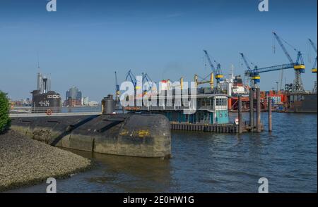 U-Bootmuseum, St. Pauli Fischmarkt, Hamburg, Deutschland Stockfoto