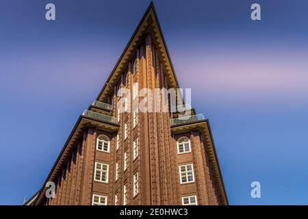 Chilehaus, Fischertwiete, Kontorhausviertel in Hamburg, Deutschland Stockfoto