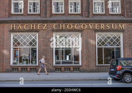 Chocoversum, Messberg, Kontorhausviertel in Hamburg, Deutschland Stockfoto