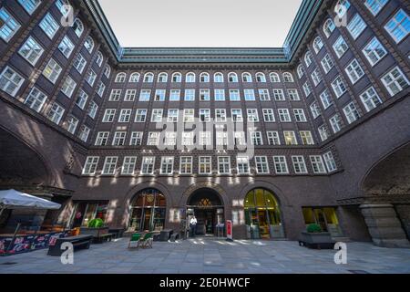 Chilehaus, Fischertwiete, Kontorhausviertel in Hamburg, Deutschland Stockfoto