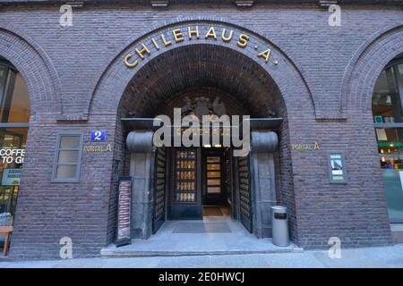 Chilehaus, Fischertwiete, Kontorhausviertel in Hamburg, Deutschland Stockfoto
