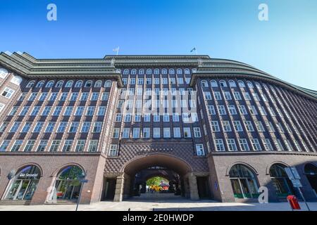 Chilehaus, Fischertwiete, Kontorhausviertel in Hamburg, Deutschland Stockfoto