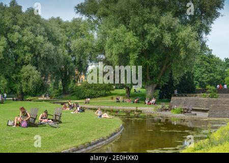 Wallgraben, Planten un Blomen, Hamburg, Deutschland Stockfoto