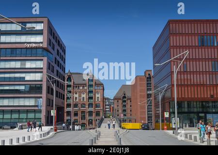 Gröberen Lemberg, Kibbelsteg, Hafencity, Hamburg, Deutschland Stockfoto