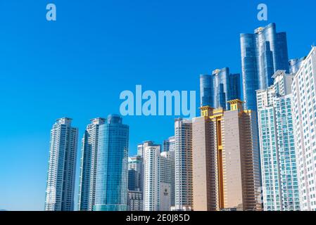 BUSAN, KOREA, 30. OKTOBER 2019: Skyline der Marine-Stadt in Busan, Republik Korea Stockfoto