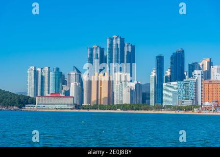 BUSAN, KOREA, 30. OKTOBER 2019: Haeundae Beach in Busan, republik Korea Stockfoto