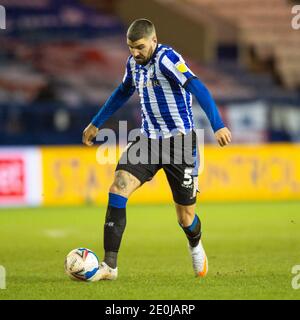 Sheffield, Großbritannien. Januar 2021. Callum Paterson von Sheffield Mittwoch während der Sky Bet Championship Spiel in Hillsborough, Sheffield Bild von Matt Wilkinson/Focus Images/Sipa USA 01/01/2021 Kredit: SIPA USA/Alamy Live News Stockfoto