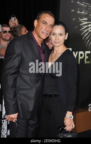 Jean-Claude Van Damme kommt am 15. August 2012 bei Lionsgate Films' The Expendables 2 Premiere in Los Angeles, Ca, USA, an. Foto von Lionel Hahn/ABACAPRESS.COM Stockfoto