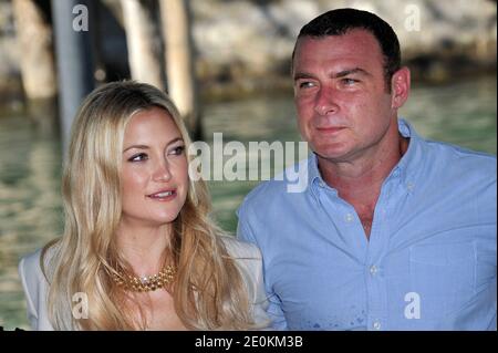 Die Schauspielerin Kate Hudson und der Schauspieler Liev Schreiber kommen während des 69. Internationalen Filmfestivals 'Mostra' in Venedig am 29. August 2012 in die Mostra für 'The Reluctant Fundamentalist' Photocall. Foto von Aurore Marechal/ABACAPRESS.COM Stockfoto