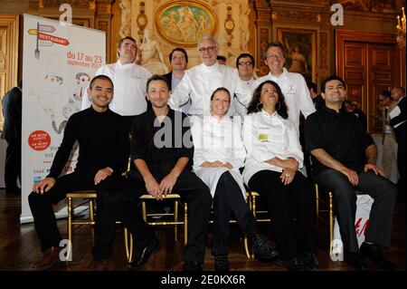 Alain Ducasse bei der Präsentation des '3e Edition de Tous au Restaurant' im Hotel de ville de Paris, Paris, Frankreich am 4. september 2012. Foto von Alban Wyters/ABACAPRESS.COM Stockfoto