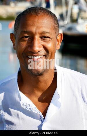 Edouard Montoute beim 14. TV Fiction Festival in La Rochelle, Frankreich am 13. September 2012. Foto von Patrick Bernard/ABACAPRESS.COM Stockfoto