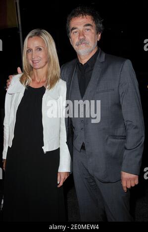 Olivier Marchal und seine Frau Catherine bei der Eröffnung von "La Cite Du Cinema" in Saint-Denis, Vorort von Paris, Frankreich am 21. September 2012. Foto von Giancarlo Gorassini/ABACAPRESS.COM Stockfoto