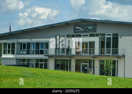 Nurburg, Deutschland - 20. August 2015. Straße zum Nürburgring. Stockfoto