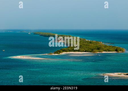 De Palm Island in der Nähe, Willemstad, Curacao. Stockfoto