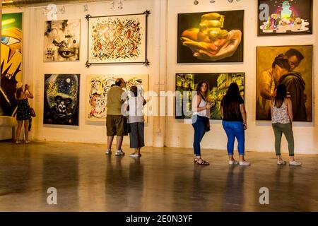 Kunstgalerie im Stadtteil Wynwood Walls in Midtown, Micami, Florida Stockfoto