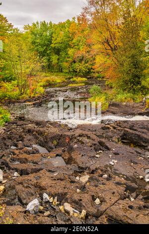 Flinton Falls Conservation Area Lennox Addington County Flinton Ontario Kanada Im Herbst Stockfoto