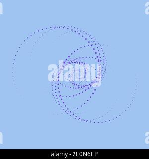 Ein abstraktes Hintergrundbild mit kreisförmigem Hintergrund. Stock Vektor