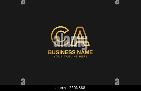 CA C EIN anfängliches Logo, abstrakt, minimalistisch, kreativ, Vektor-Template-Bild. Luxus-Logo. Typografie Initialen Logo. Stock Vektor