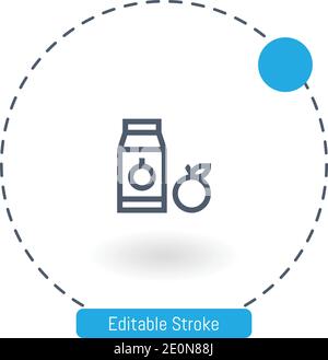 Orange Juice Vektor-Symbol editierbare Kontur Kontur Symbole für Web Und mobil Stock Vektor