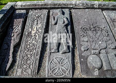 Kilmartin Glen ist in den South West Highlands in Argyll zu finden. Es hat eine wichtige Konzentration von neolithischen und bronzezeitlichen Überresten. Stockfoto