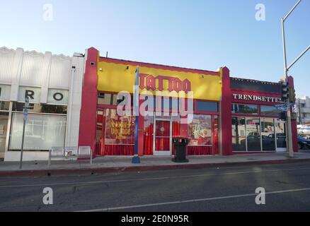 Los Angeles, Kalifornien, USA 1. Januar 2021 EINE allgemeine Sicht der Atmosphäre LA Ink Tattoo Shop während Coronavirus Covid-19 Pandemie am 1. Januar 2021 in Los Angeles, Kalifornien, USA. Foto von Barry King/Alamy Stockfoto Stockfoto