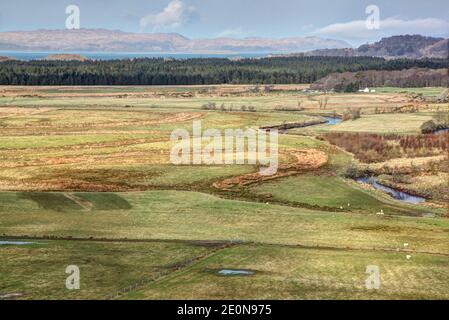 Kilmartin Glen ist in den South West Highlands in Argyll zu finden. Es hat eine wichtige Konzentration von neolithischen und bronzezeitlichen Überresten. Stockfoto