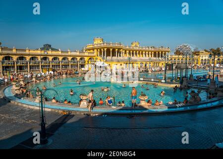 Budapest, Ungarn - Thermalbad Szechenyi Stockfoto