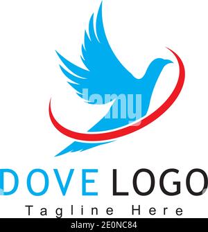 Bird Dove Logo Vorlage Bird Logo Vorlage, Tier fliegen Symbol Design-Vektor Stock Vektor