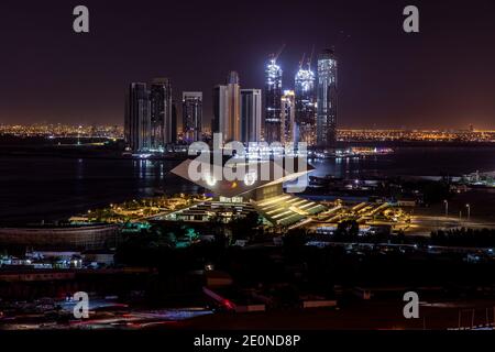 Dubai, Vereinigte Arabische Emirate, 31. Dezember 2020: Blick über die Dubai Bulic Bibliothek Stockfoto