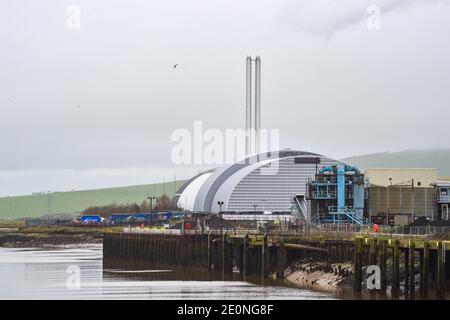 Newhaven East Sussex UK - die Müllverbrennungsanlage Newhaven Energy Recovery Facility Für die Behandlung von bis zu 210,000 Tonnen pro Jahr Stockfoto