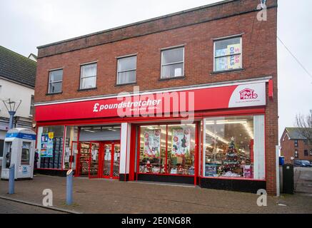 Newhaven East Sussex UK - Poundstretcher Laden in Newhaven High Straße Stockfoto