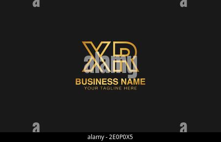 XR X R Initial Logo - anfängliche abstrakte moderne minimal kreative Logo, Vektor-Vorlage Bild. Luxus-Logo. Typografie Initialen Logo. Stock Vektor