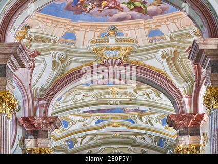 Absolut beeindruckend - die weltgrößte Klosterbibliothek - in Admont Abtei, Aistria Stockfoto