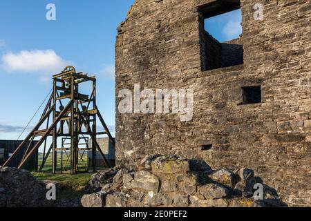 Eine alte Bleimine - Magpie Mine - in Sheldon im Peak District National Park, Derbyshire Stockfoto