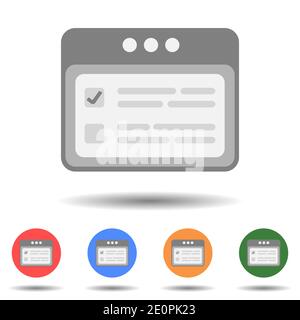 Zu tun Liste Kalender Symbol Vektor-Logo auf Hintergrund isoliert Stock Vektor
