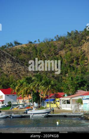 Karibik: Leeward Islands: Guadeloupe: Deshaies Stockfoto