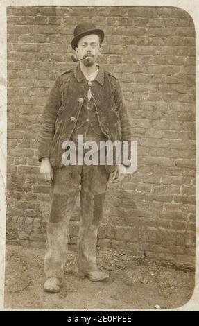 Portait eines englischen Mannes Anfang des 20. Jahrhunderts Stockfoto