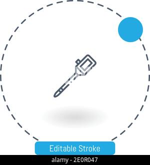 taj mahal Vektor-Symbol editierbare Kontur Kontur Symbole für Web Und mobil Stock Vektor