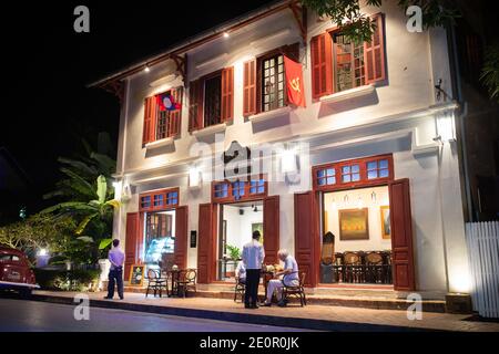 Luang Prabang, Laos - 17. November 2017: Blick auf 3 Nagas Luang Prabang Hotel in Luang Prabang, Laos Stockfoto