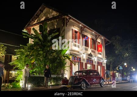 Luang Prabang, Laos - 17. November 2017: Blick auf 3 Nagas Luang Prabang Hotel in Luang Prabang, Laos Stockfoto