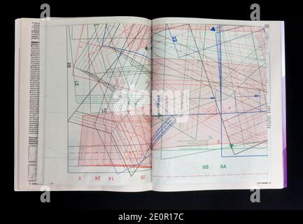 Das Innere der russischen Zeitschrift 'Burda', september 2018. Stockfoto