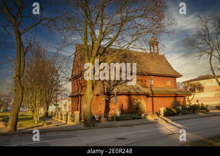 Garnison Kirche in der Stadt Lask, Polen. Stockfoto