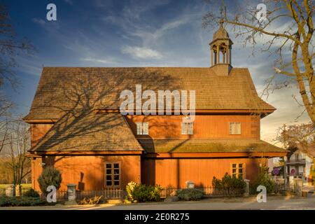 Garnison Kirche in der Stadt Lask, Polen. Stockfoto