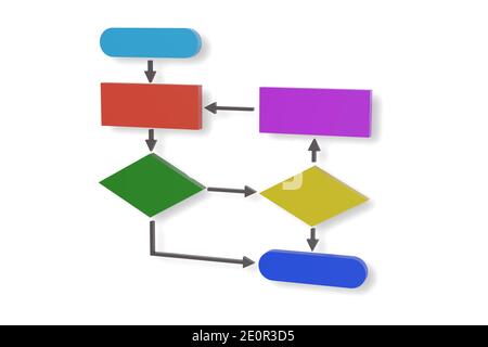 Farbenfrohe Dokumentation. 3d-Illustration. Stockfoto