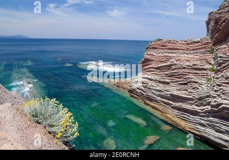 Der Flusch von Zumaia, Gipuzkoa, Baskenland, Spanien Stockfoto