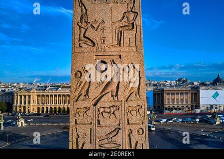 Frankreich, Paris (75), Place de la Concorde, von der UNESCO zum Weltkulturerbe erklärt Stockfoto
